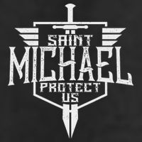Saint Michael The Archangel Protect Us Catholic 7 Panel Mesh Trucker Snapback Hat
