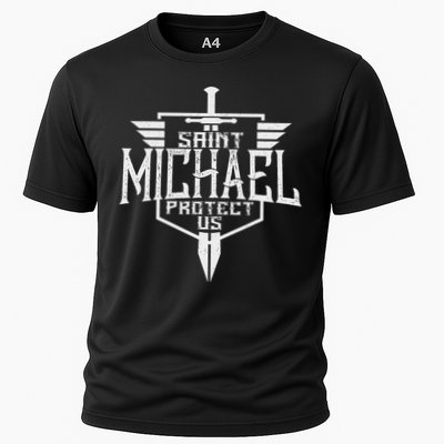 Saint Michael The Archangel Protect Us Catholic Performance Shirt