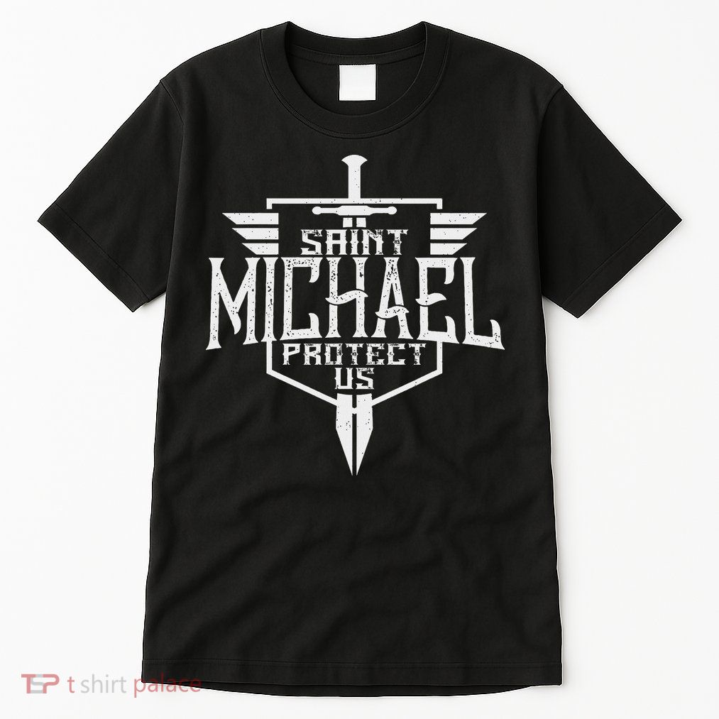 Saint Michael The Archangel Protect Us Catholic Tall T-Shirt