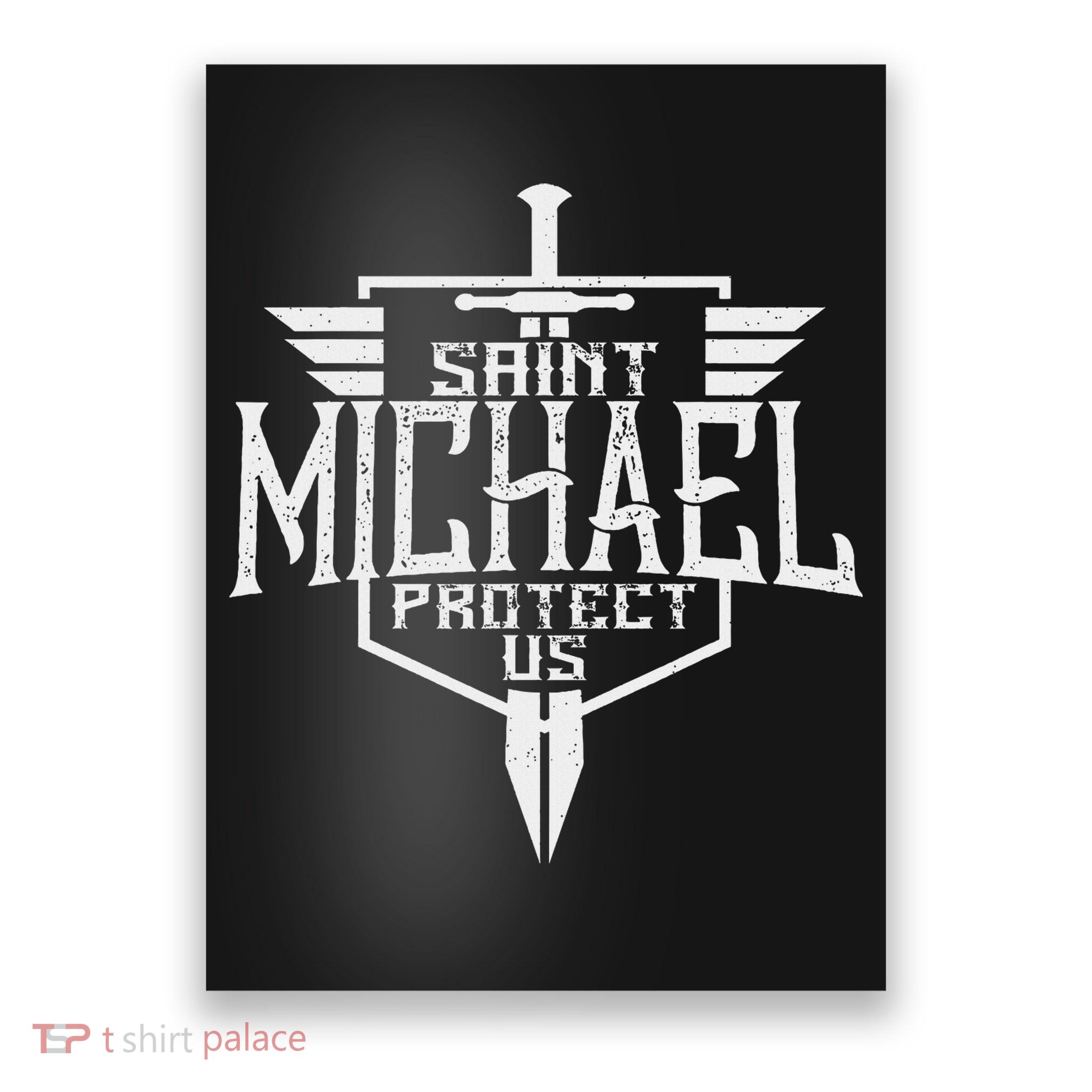 Saint Michael The Archangel Protect Us Catholic Poster
