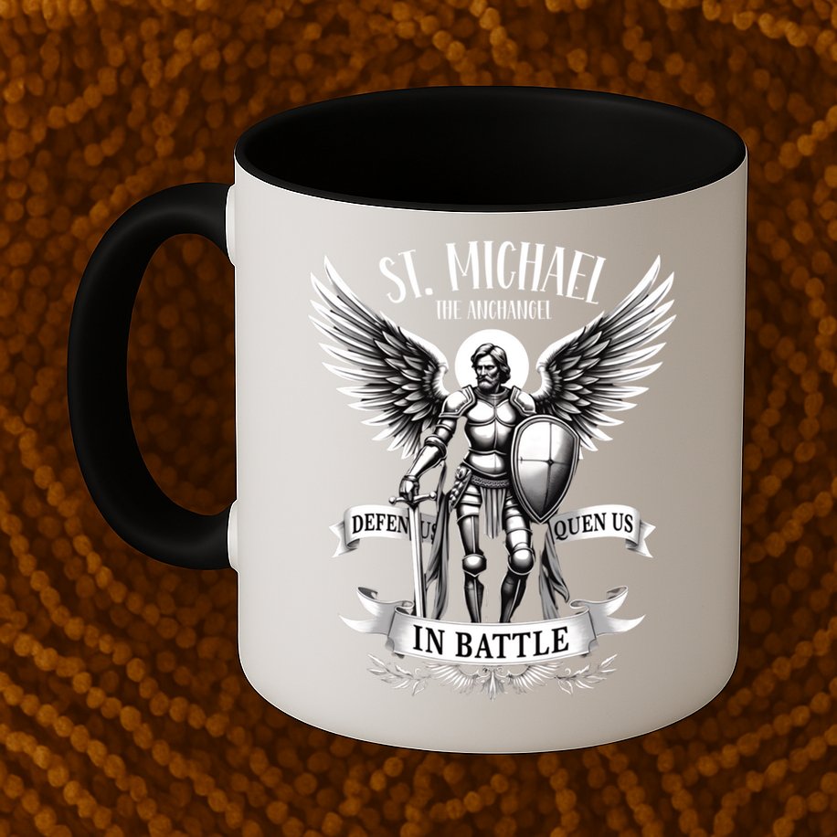 Saint Michael The Archangel Prayer Catholic Christian Pastor Gift Mug