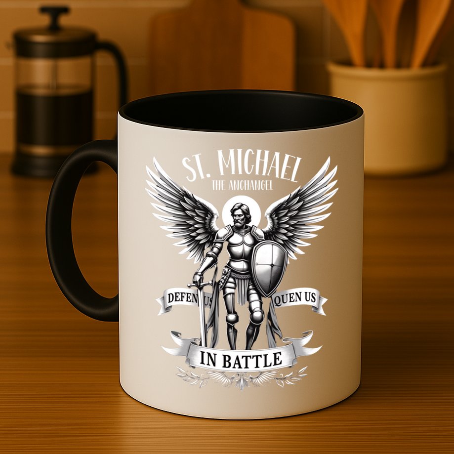 Saint Michael The Archangel Prayer Catholic Christian Pastor Gift Mug