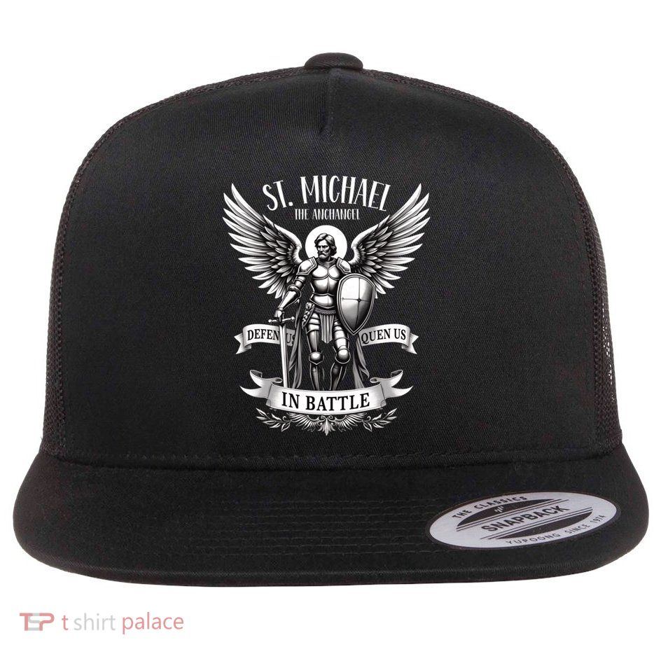 Saint Michael The Archangel Prayer Catholic Christian Pastor Gift Flatbill Hat