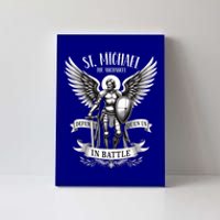 Saint Michael The Archangel Prayer Catholic Christian Pastor Gift Canvas