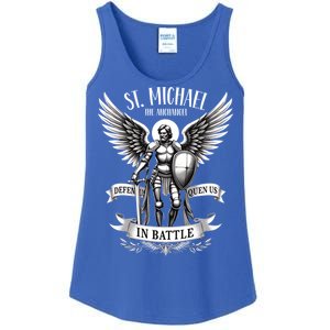 Saint Michael The Archangel Prayer Catholic Christian Pastor Gift Ladies Essential Tank