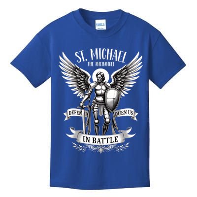 Saint Michael The Archangel Prayer Catholic Christian Pastor Gift Kids T-Shirt
