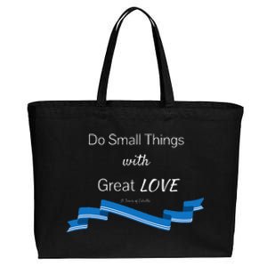 St. Mother Teresa Do Small Things With Great Love Cotton Canvas Jumbo Tote