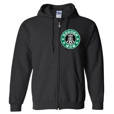 Soccer Mom Team Mom Best Mother Soccer Car Pool Full Zip Hoodie