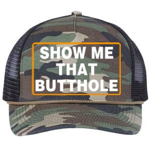 Show Me That Butthole Retro Rope Trucker Hat Cap