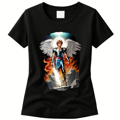 Saint Michael The Archangel Womens T-Shirt