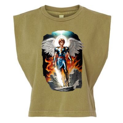 Saint Michael The Archangel Garment-Dyed Women's Muscle Tee