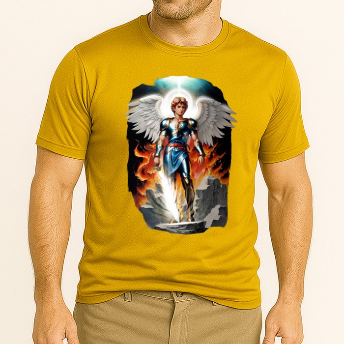 Saint Michael The Archangel Cooling Performance Crew T-Shirt