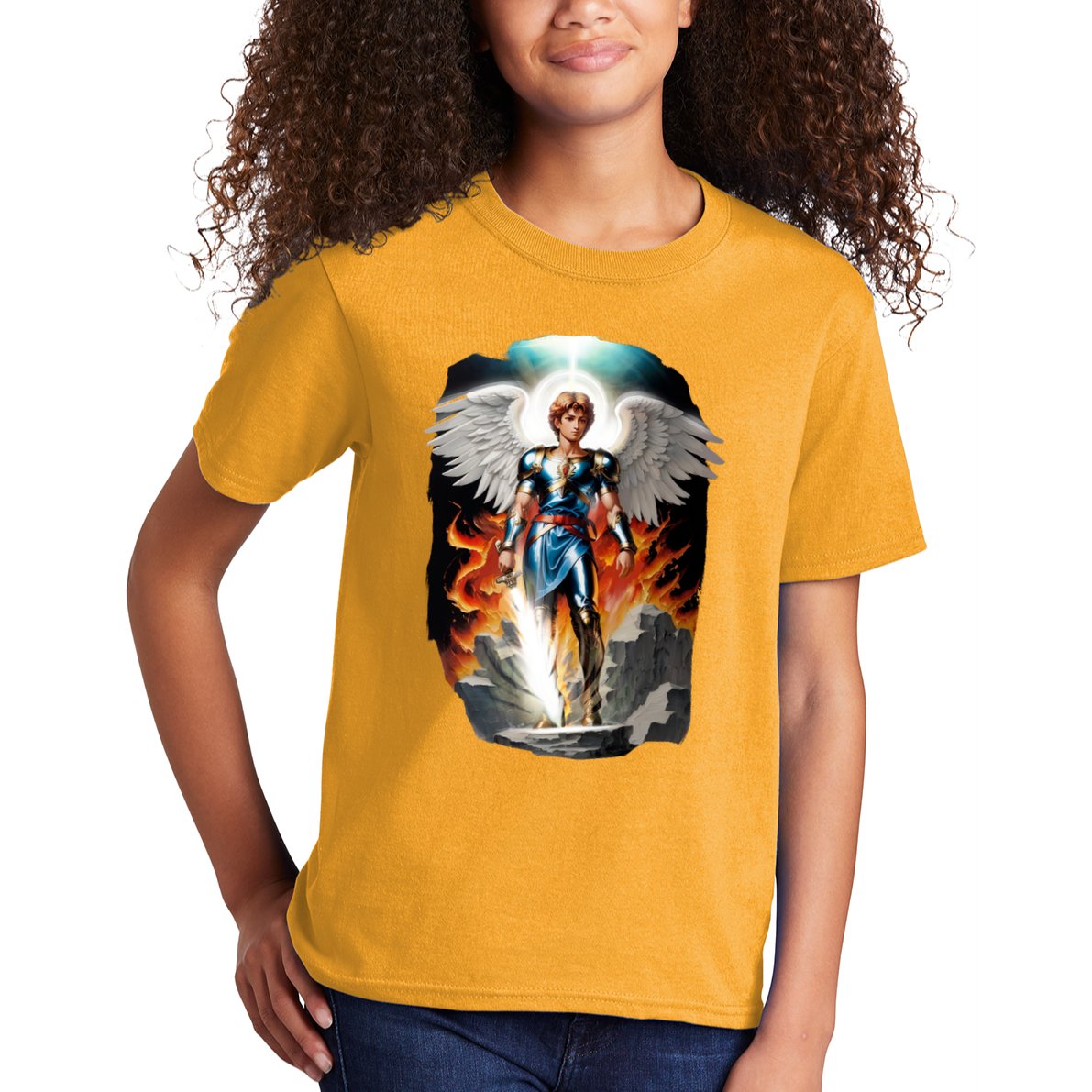 Saint Michael The Archangel Kids T-Shirt