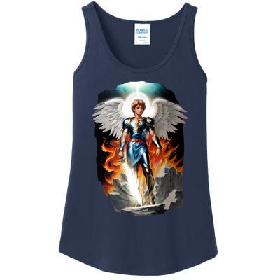 Saint Michael The Archangel Ladies Essential Tank