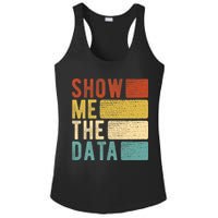 Show Me The Data Data Scientist Data Analyst Ladies PosiCharge Competitor Racerback Tank