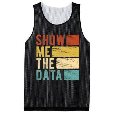 Show Me The Data Data Scientist Data Analyst Mesh Reversible Basketball Jersey Tank