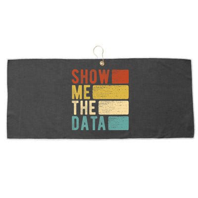 Show Me The Data Data Scientist Data Analyst Large Microfiber Waffle Golf Towel