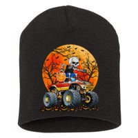 Skeleton Monster Truck Moon Candy Halloween Short Acrylic Beanie