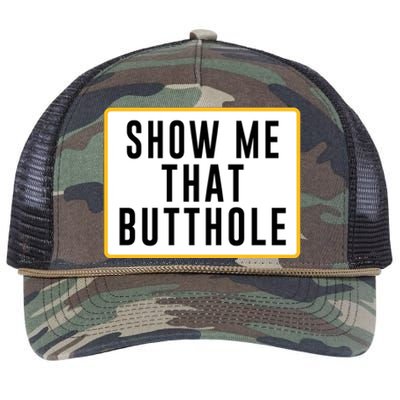 Show Me That Butthole Retro Rope Trucker Hat Cap