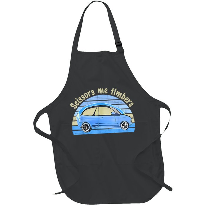 Scissors Me Timbers Funny Car Apron