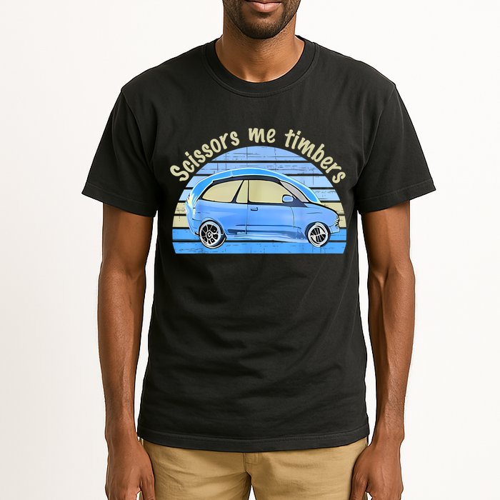 Scissors Me Timbers Funny Car Tall T-Shirt