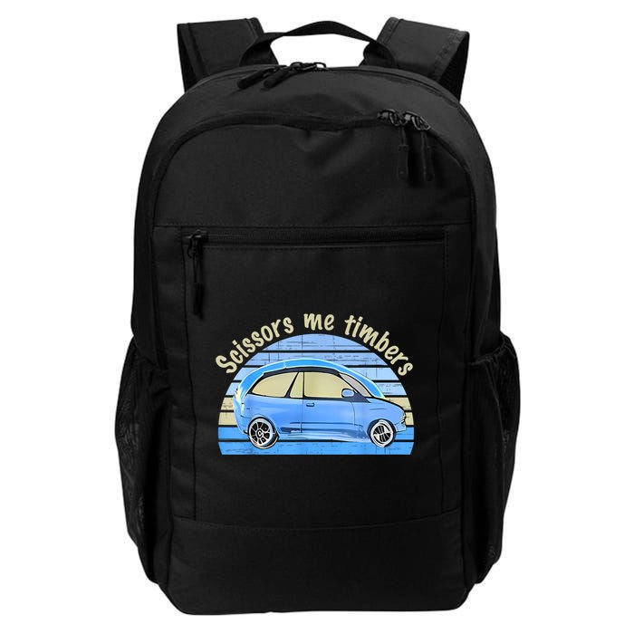 Scissors Me Timbers Funny Car Backpack