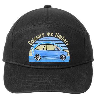 Scissors Me Timbers Funny Car 7-Panel Snapback Hat
