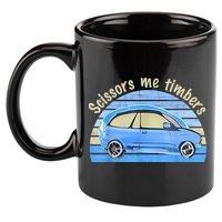 Scissors Me Timbers Funny Car 11oz C Handle Ceramic Mug
