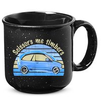 Scissors Me Timbers Funny Car 15oz Campfire Ceramic Mug