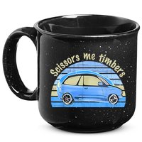 Scissors Me Timbers Funny Car 15oz Campfire Ceramic Mug
