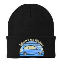 Scissors Me Timbers Funny Car Beanie