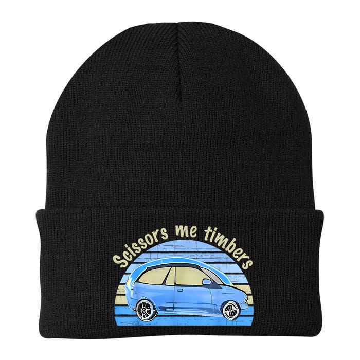 Scissors Me Timbers Funny Car Beanie