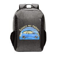 Scissors Me Timbers Funny Car Vector Backpack
