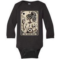 Soccer Mom Tarot Card Vintage Halloween Soccer Mama Gift Baby Long Sleeve Bodysuit