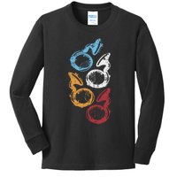 Sousaphone Music Tuba Player Sousaphone Kids Long Sleeve Shirt