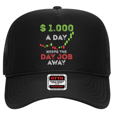 Stock Market Trader Day Trading Stock Trading Day Job Trucker Hat