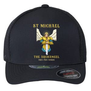 St Michael The Archangel Roman Catholic Gift Flexfit Unipanel Trucker Cap