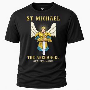 St Michael The Archangel Roman Catholic Gift Cooling Performance Crew T-Shirt