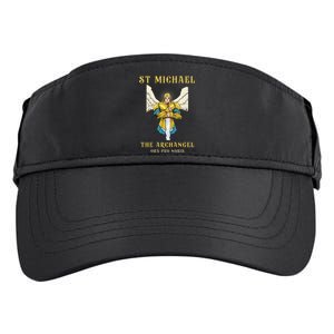 St Michael The Archangel Roman Catholic Gift Adult Drive Performance Visor