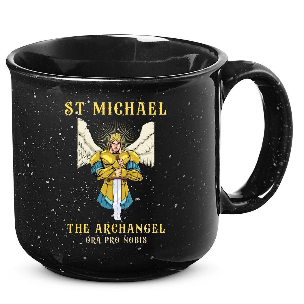 St Michael The Archangel Roman Catholic Gift 15oz Campfire Ceramic Mug