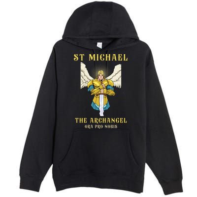 St Michael The Archangel Roman Catholic Gift Premium Pullover Hoodie