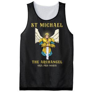 St Michael The Archangel Roman Catholic Gift Mesh Reversible Basketball Jersey Tank