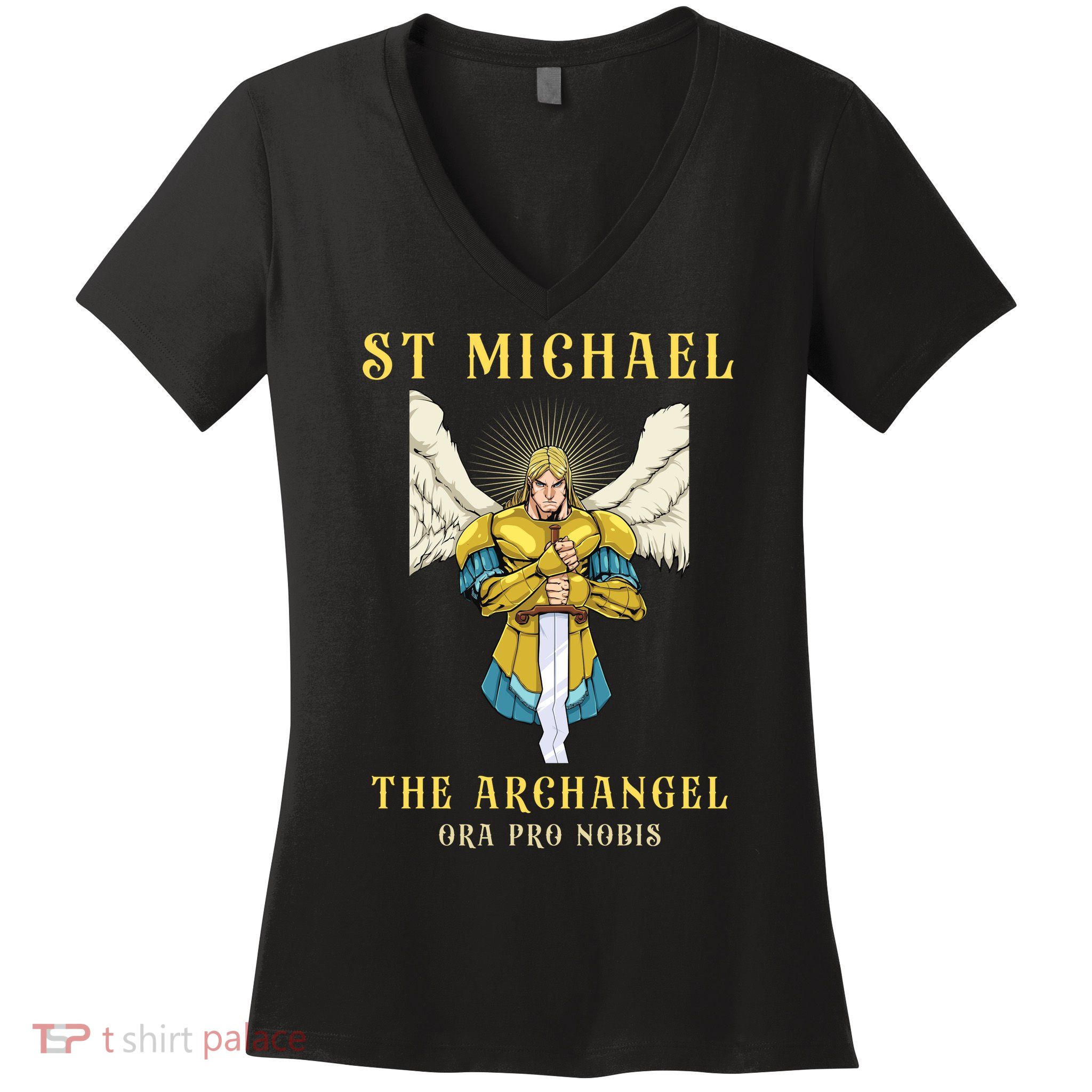 St Michael The Archangel Roman Catholic Gift Women's V-Neck T-Shirt