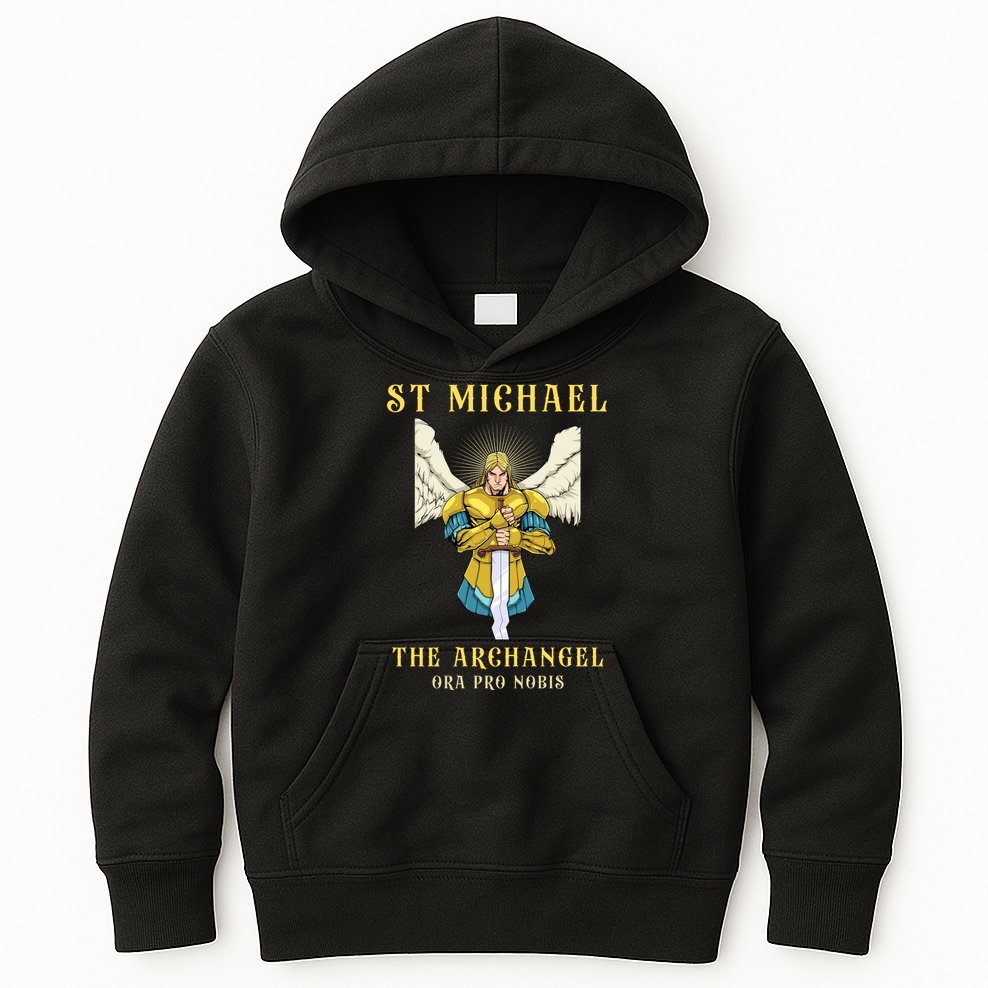 St Michael The Archangel Roman Catholic Gift Kids Hoodie