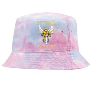 St Michael The Archangel Roman Catholic Gift Tie-Dyed Bucket Hat