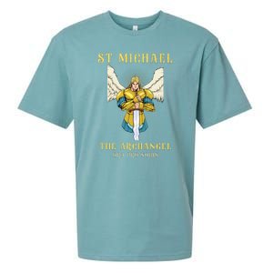 St Michael The Archangel Roman Catholic Gift Sueded Cloud Jersey T-Shirt