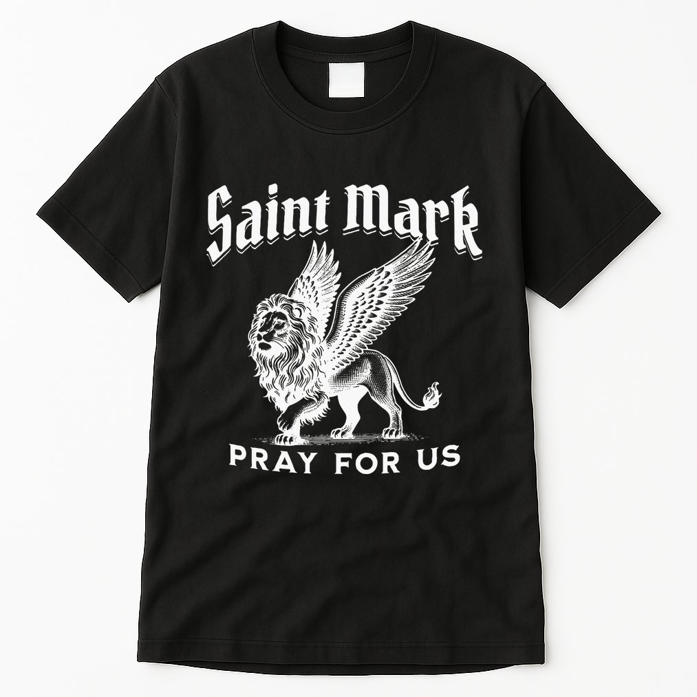 St Mark The Evangelist Apostle Lion Symbol Catholic Saint Tall T-Shirt