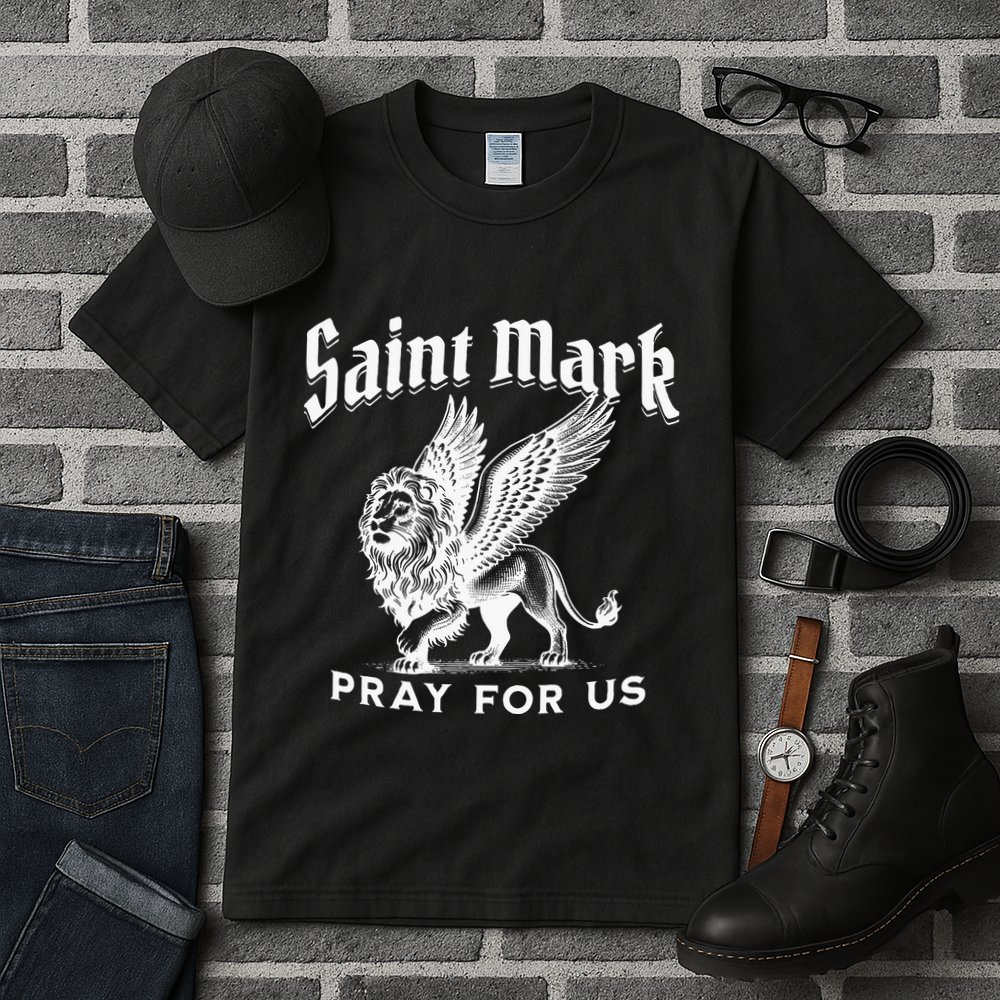 St Mark The Evangelist Apostle Lion Symbol Catholic Saint Tall T-Shirt