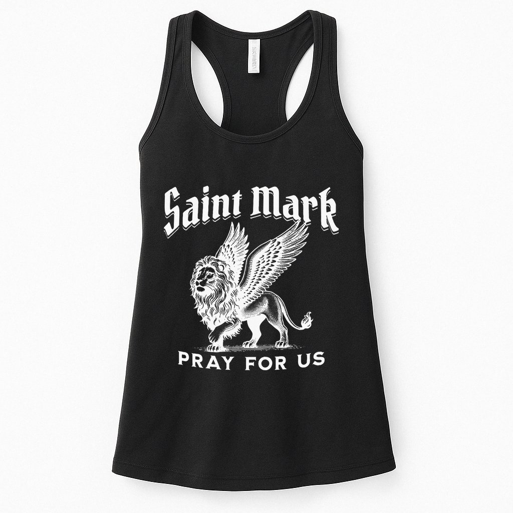 St Mark The Evangelist Apostle Lion Symbol Catholic Saint Womens Tank Top