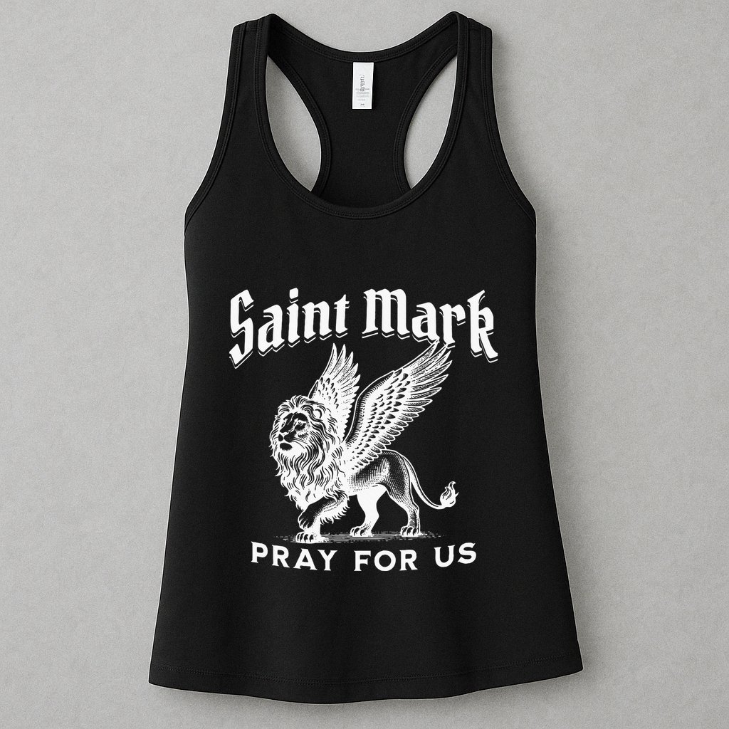 St Mark The Evangelist Apostle Lion Symbol Catholic Saint Womens Tank Top